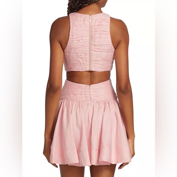 AJE Introspect Cut Out Mini Dress in Rose Pink - Picture 6 of 8